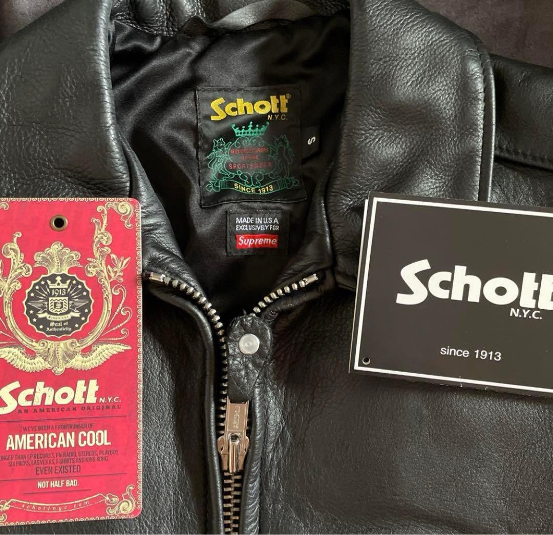 supreme×schott 23ss