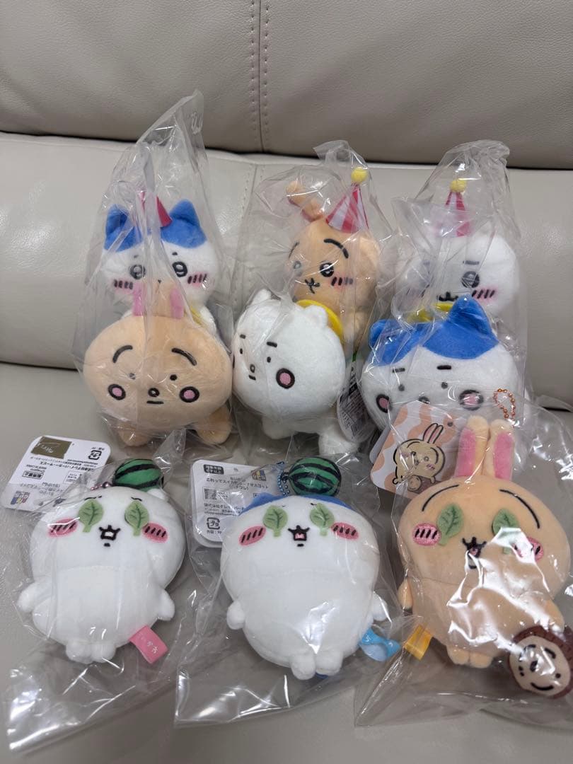 ちいかわ マスコット ちいかわらんど ぴーぽぽぬいぐるみ これってスイカ割り…？