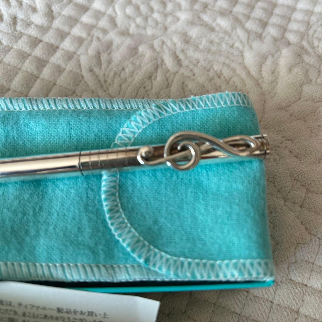 レア　Tiffany & Co. ト音記号シルバーボールペン