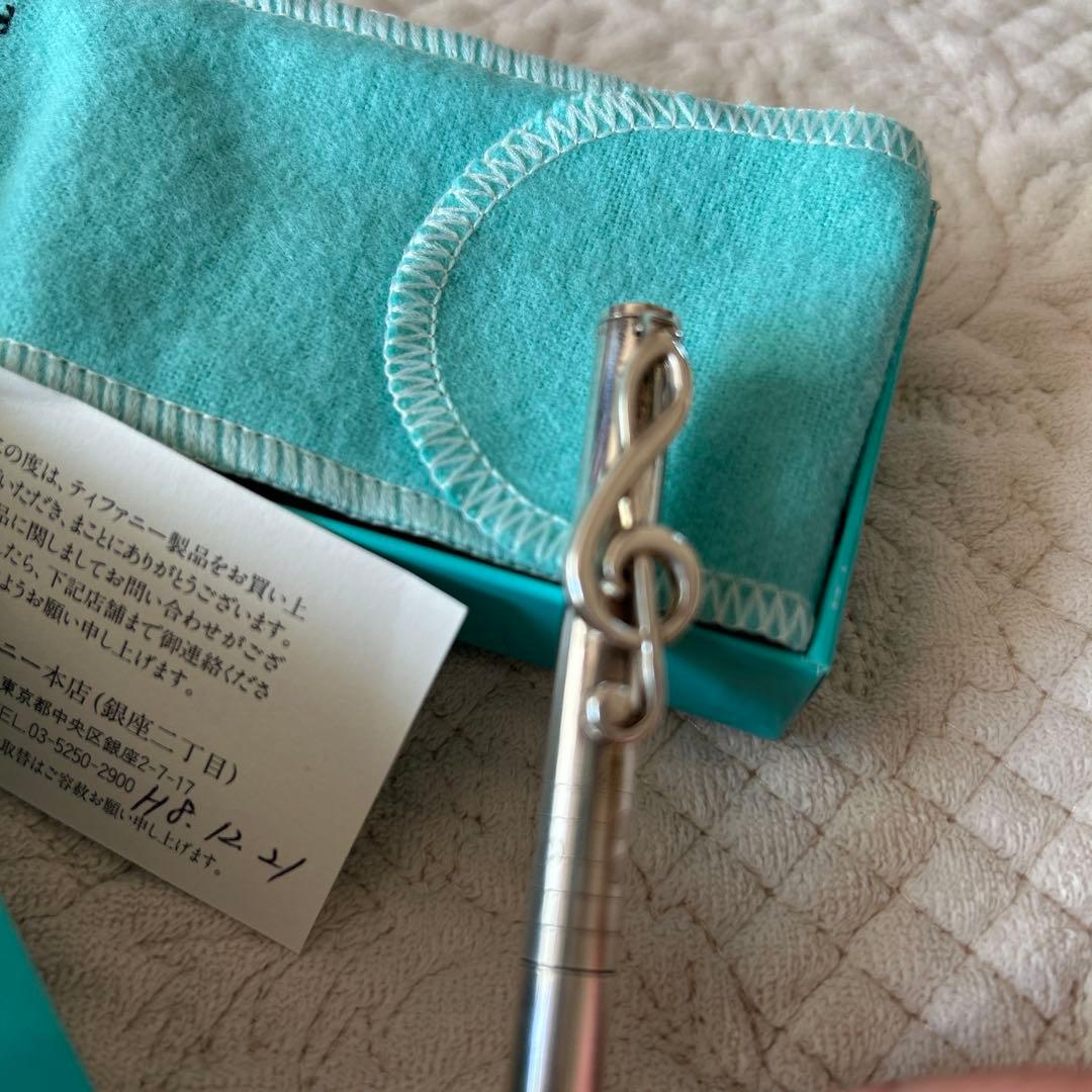 レア　Tiffany & Co. ト音記号シルバーボールペン