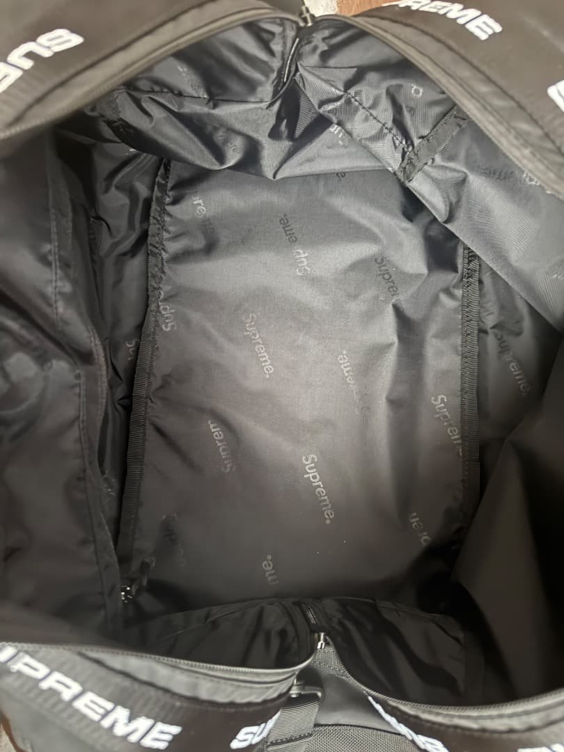 Supreme 正規品　ナイロン　ボストンバッグ ブラック　超美品