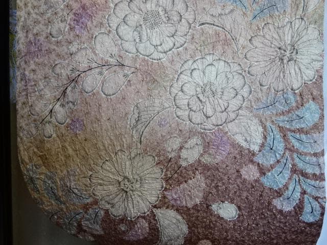 岡田様 振袖　総絞り辻が花　サ-モンピンク