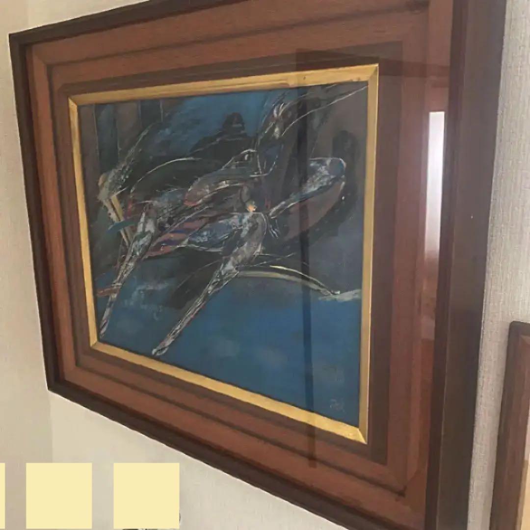 絵画油絵　肉筆本物『奥田　絋』直筆サイン有り1979年『国内美術展特選受賞作品』