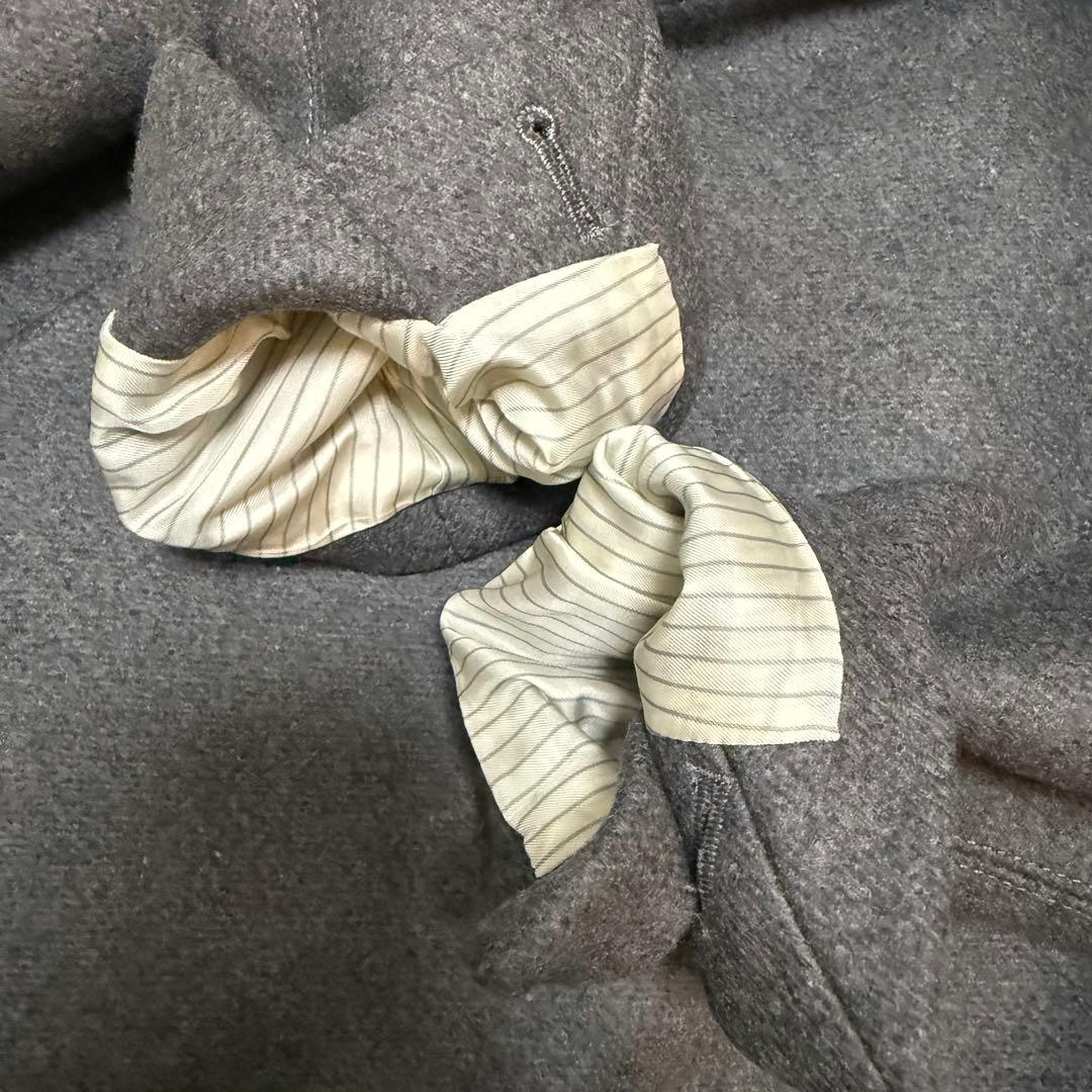 美品　ザリラクス　メルトンチェスターコート　グレー　38サイズ