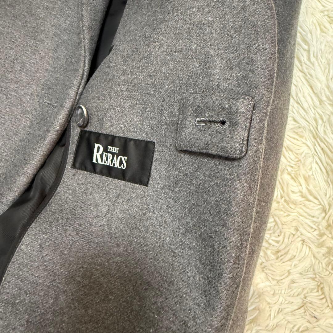 美品　ザリラクス　メルトンチェスターコート　グレー　38サイズ