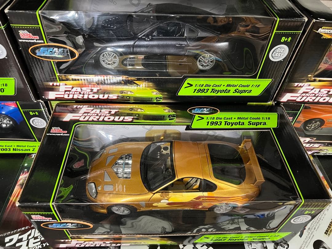 ミニカー FAST&FURIOUS 1993 TOYOTA SUPRA 1/18
