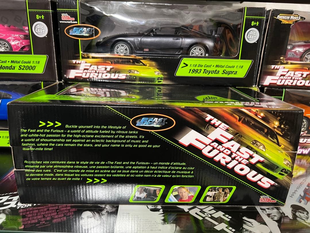 ミニカー FAST&FURIOUS 1993 TOYOTA SUPRA 1/18