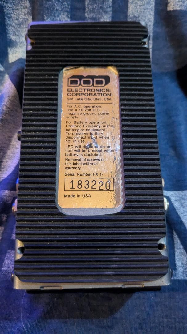 ギター DOD FX-17 WAH-VOLUME PEDAL