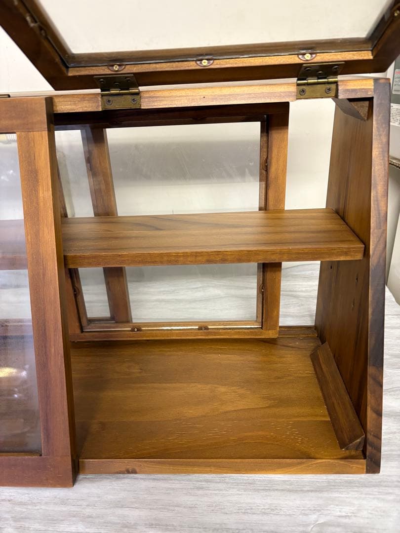 昭和レトロ　木製ガラスケース　ショーケース