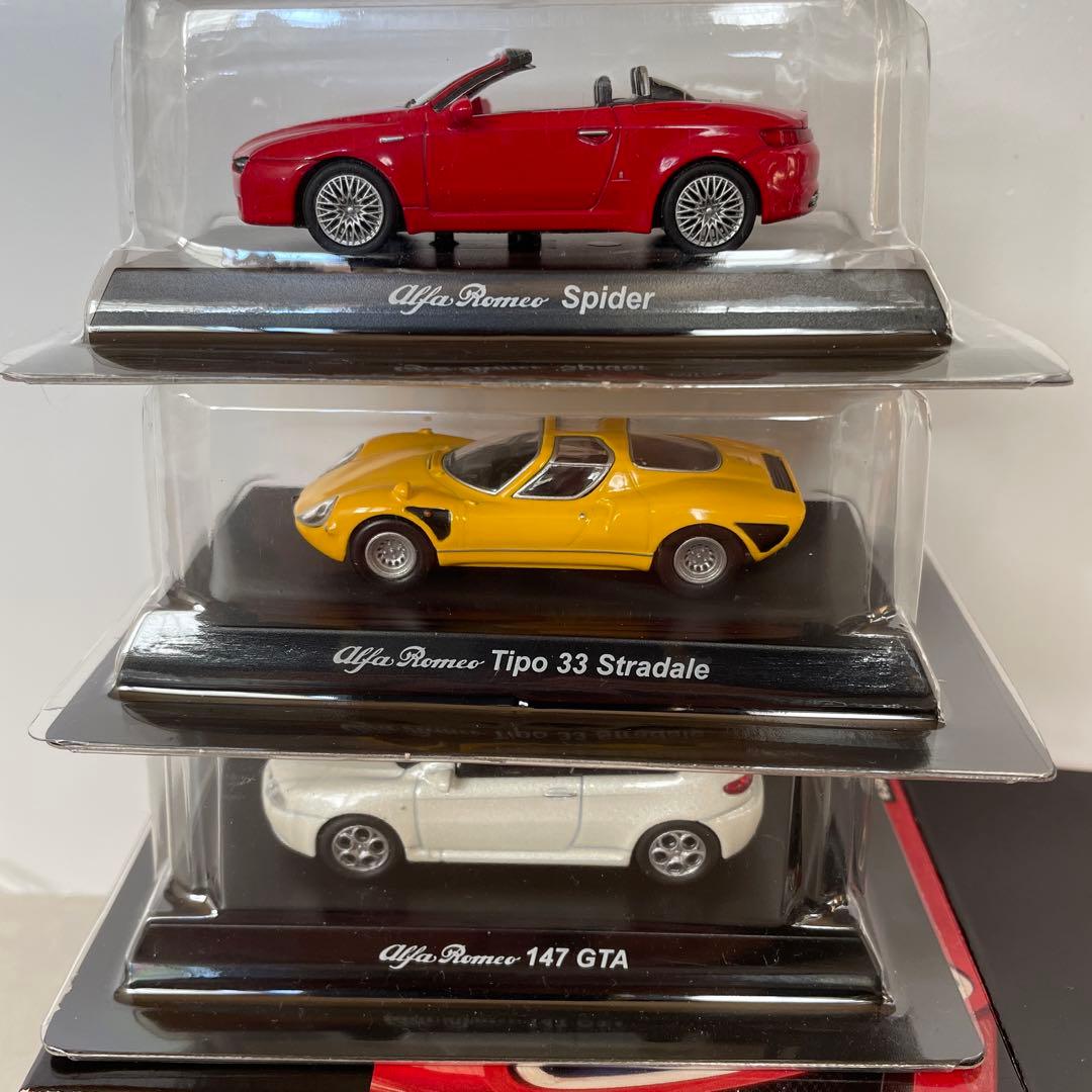 京商 1/64 アルファロメオ 17台(155V6，ジュリエッタ，ティーポ等)
