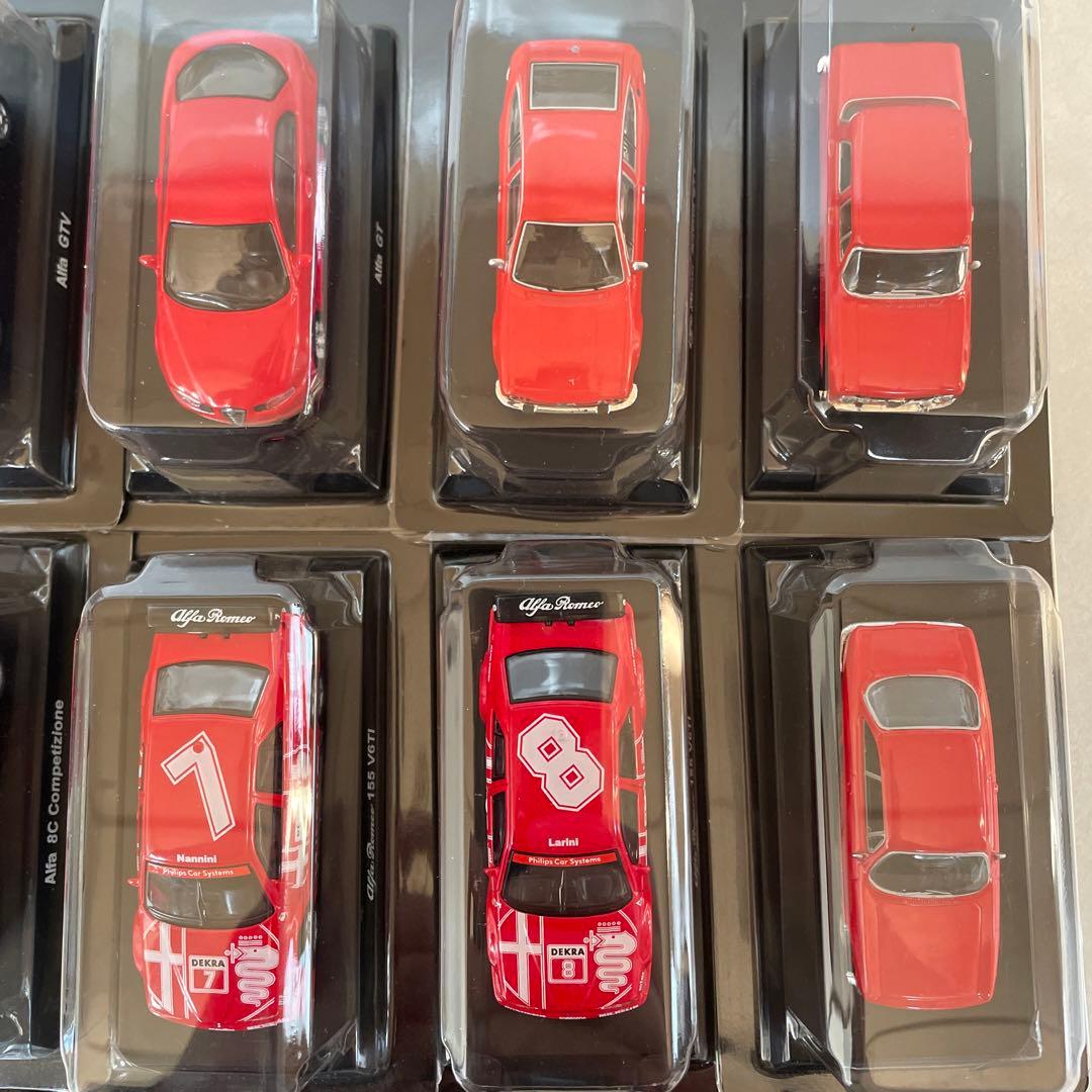 京商 1/64 アルファロメオ 17台(155V6，ジュリエッタ，ティーポ等)