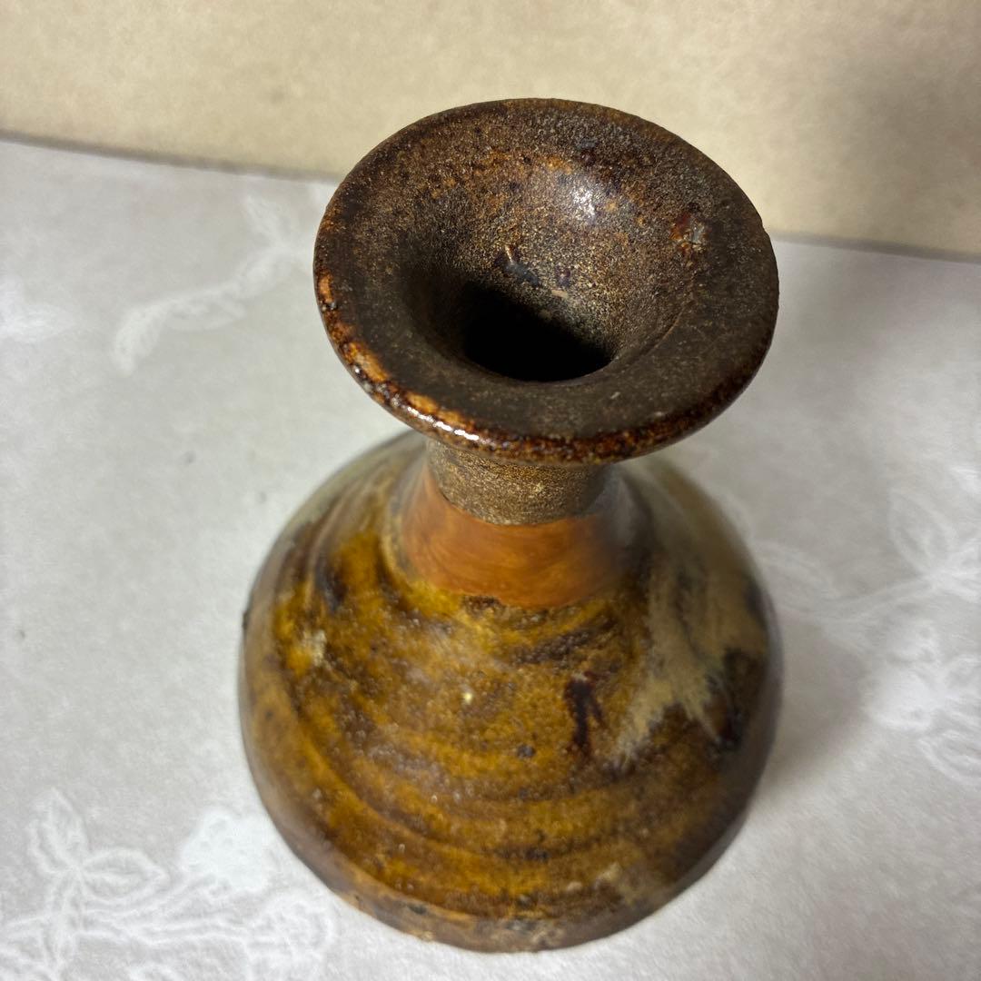 古唐津　輪線文大徳利　花瓶　発掘品　蒐集家放出品　桃山〜江戸初期　古美術　骨董