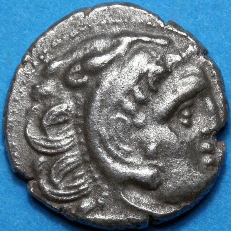 古代ギリシャ　BC336-323　ドラクマ銀貨　アレクサンダー　@177
