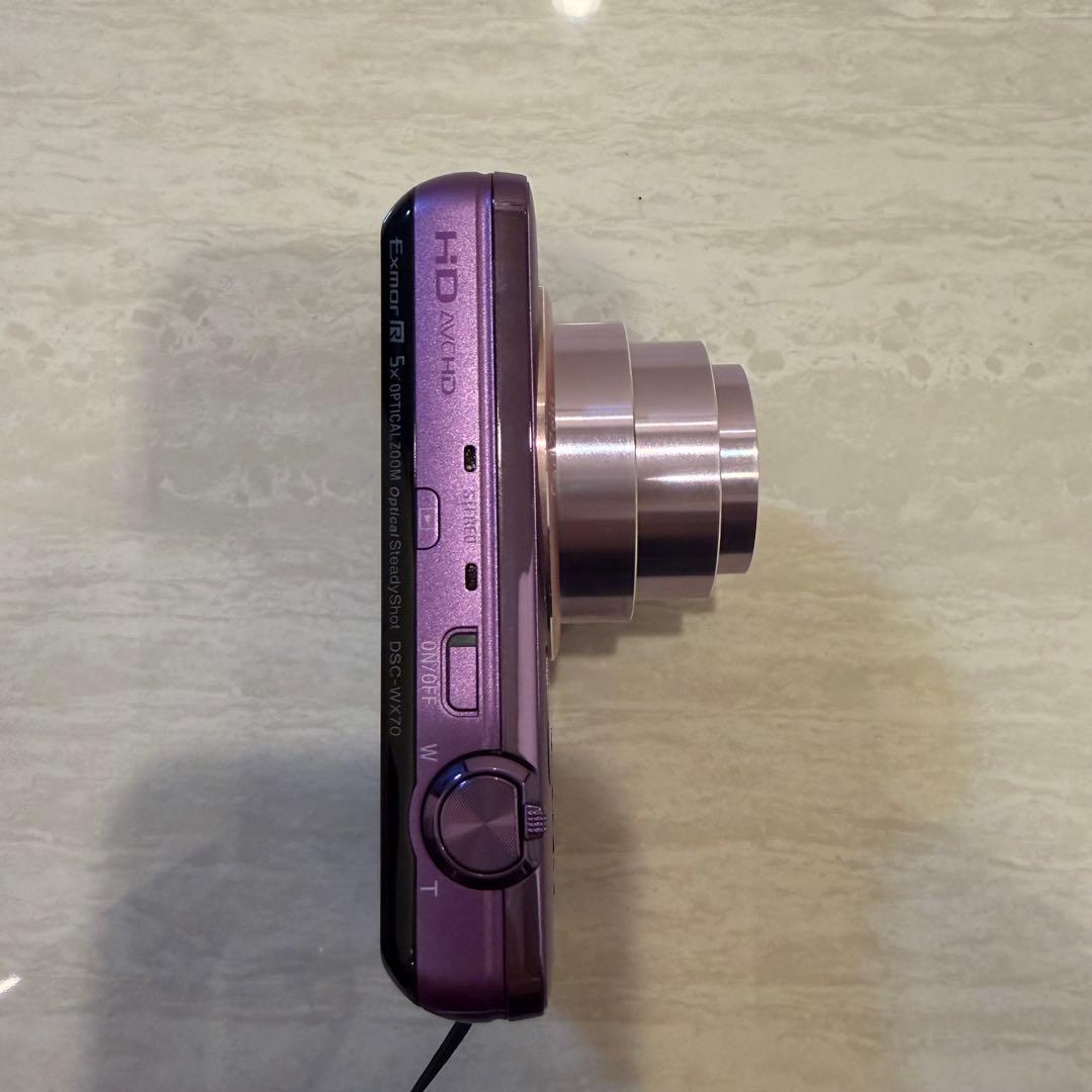 美品！SONY Cyber-shot パープルDSC-WX70 サイバーショット