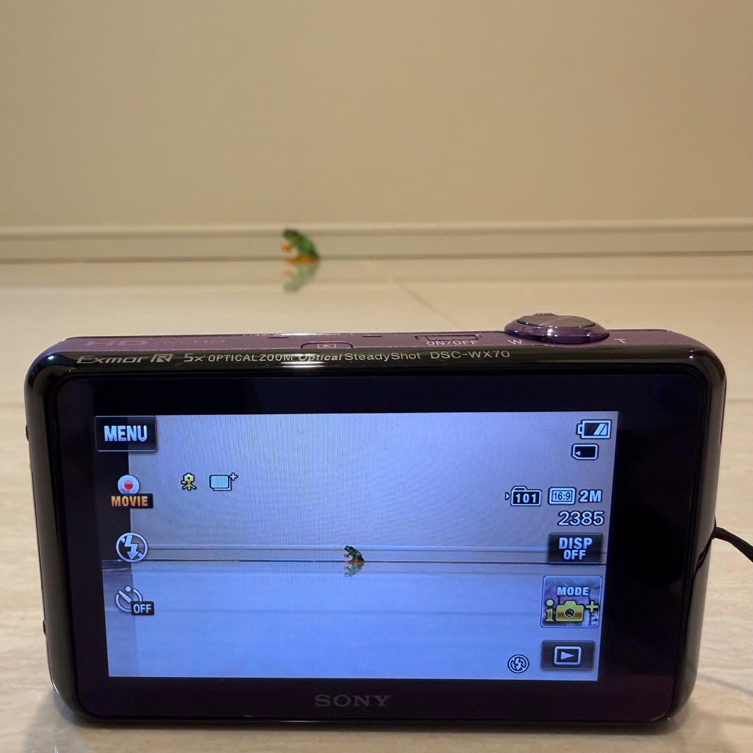 美品！SONY Cyber-shot パープルDSC-WX70 サイバーショット