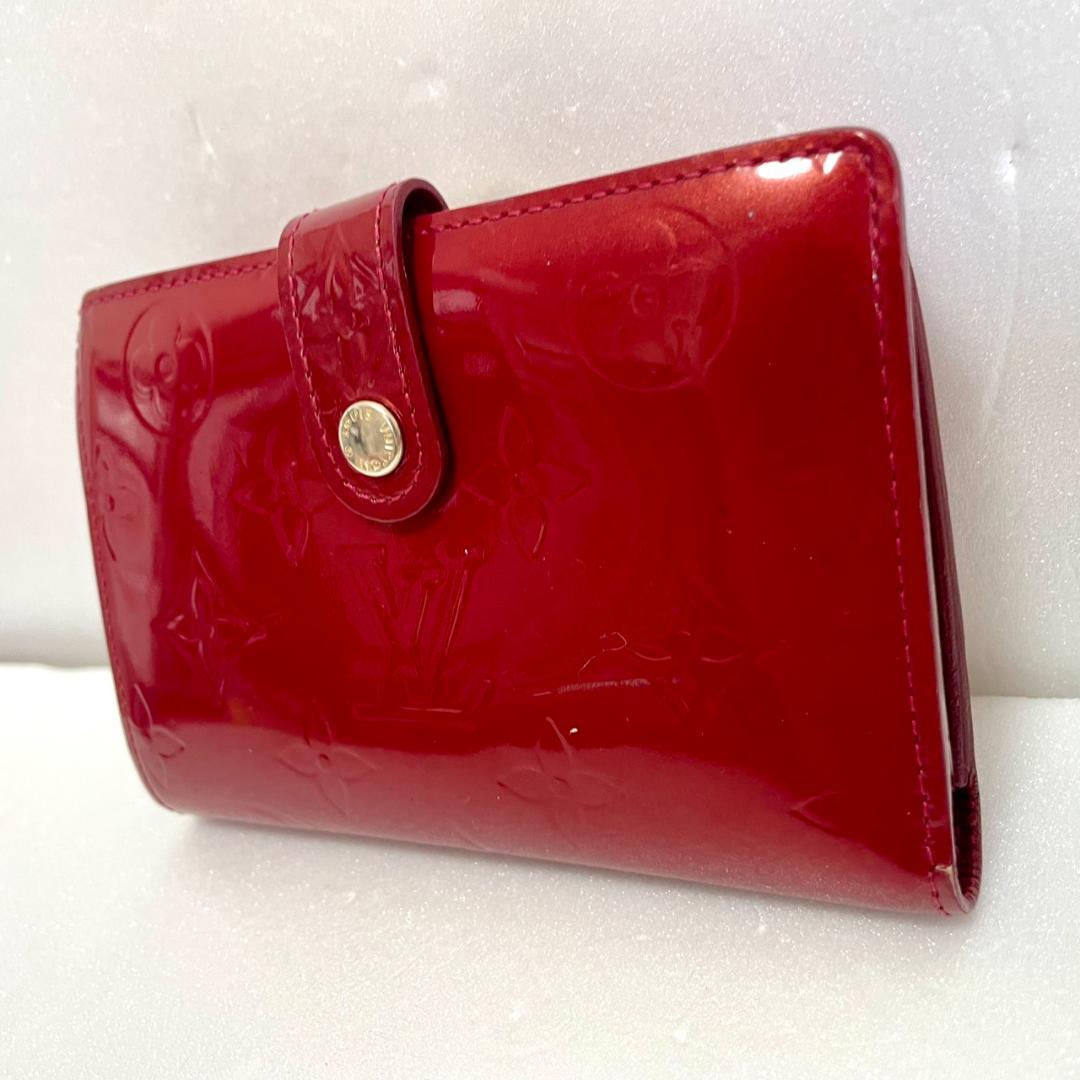 LOUIS VUITTON ヴィトン ヴェルニ ポルトフォイユ ヴィエノワ 赤系
