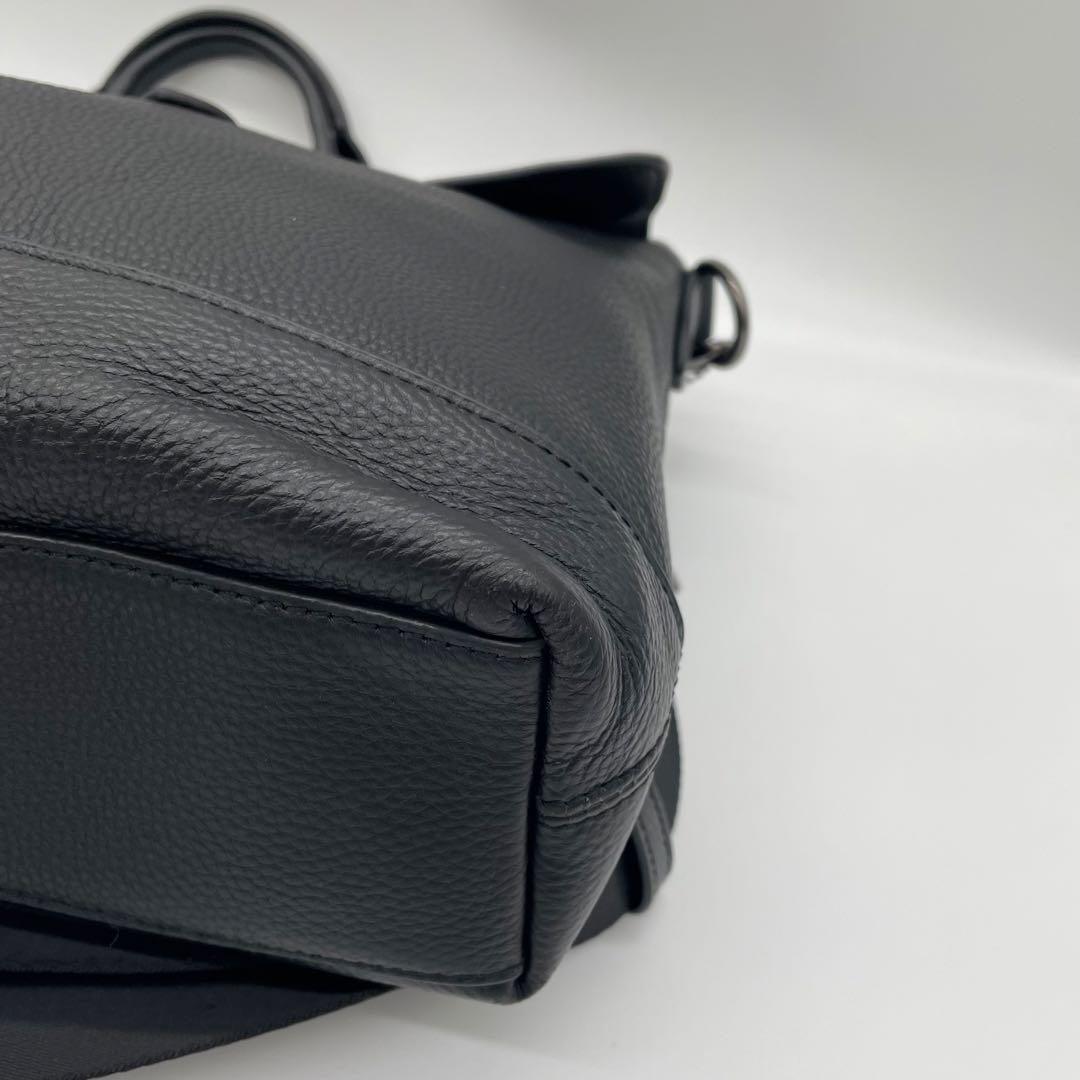 【極美品】コーチ　2way ビジネスバッグ　ハミルトン　レザー　黒　F75757