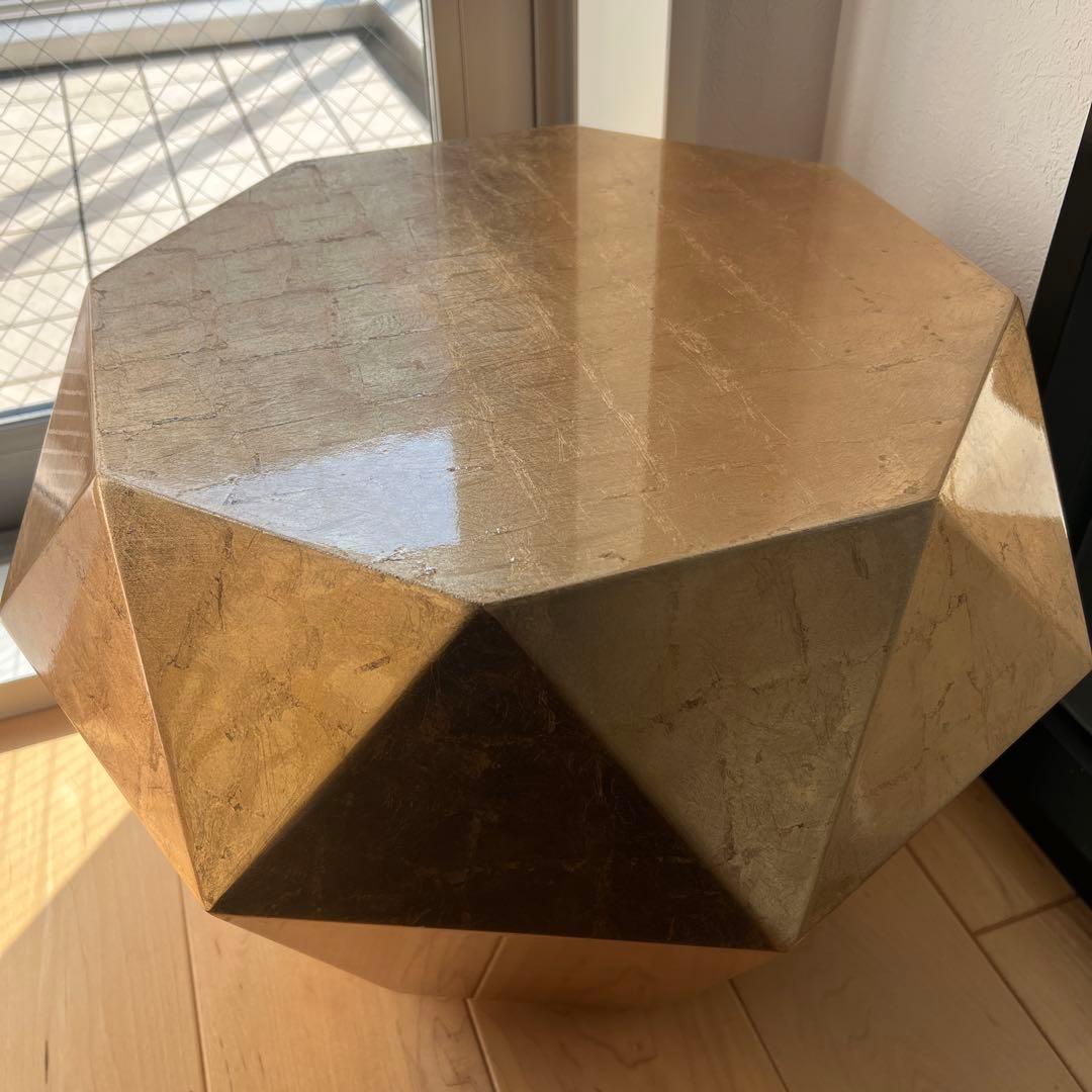 フランフラン ダイヤモンドテーブル ゴールド サイドテーブル