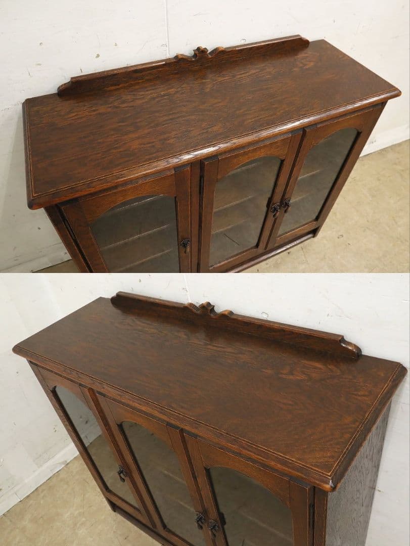 高級 三越家具【ブルージュ】オーク材 サイドボード・キャビネット・飾り棚