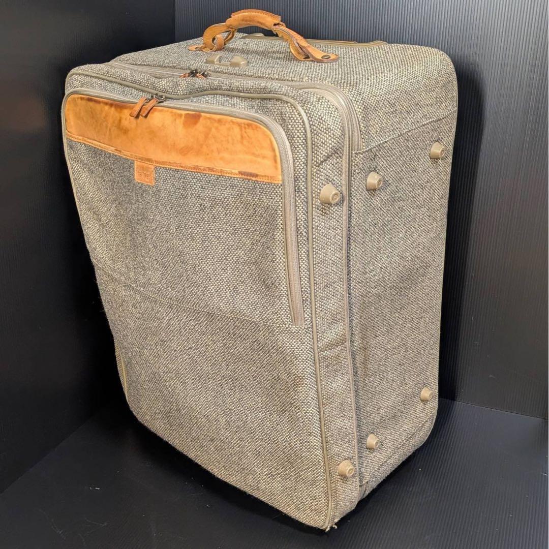 希少サイズ ハートマン ツイードキャリーケース 2輪 拡張機能付 大容量 レア