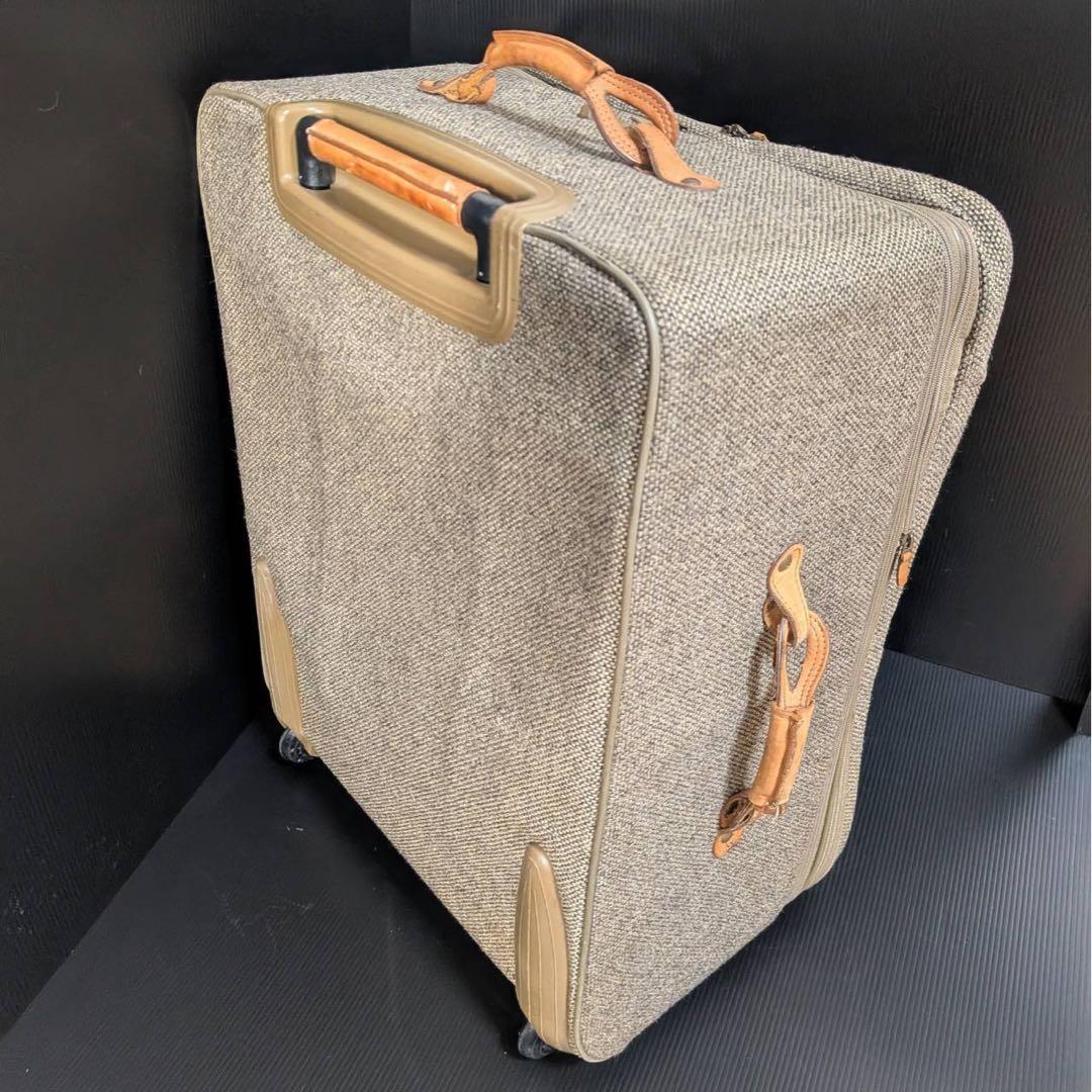 希少サイズ ハートマン ツイードキャリーケース 2輪 拡張機能付 大容量 レア