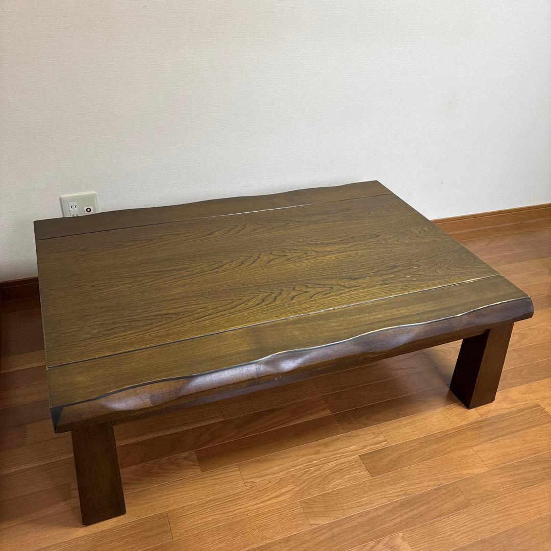 送料、設置込み！テーブルマット付き！長方形こたつ 木製 アンティーク