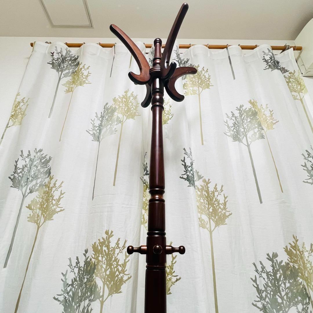 ニチハン　アンティーク　コートハンガー　ハンガーポール　木製