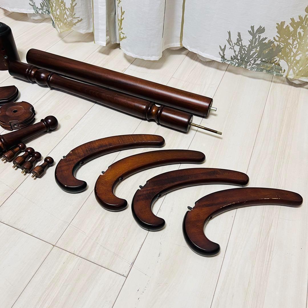 ニチハン　アンティーク　コートハンガー　ハンガーポール　木製