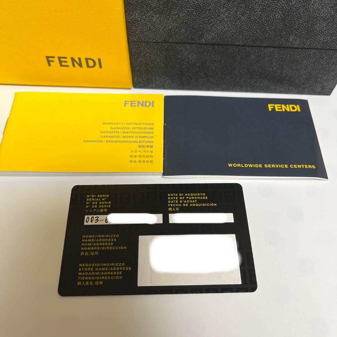 FENDI クアドロ 12Pダイヤ ウォッチ レディース 腕時計 電池交換済み