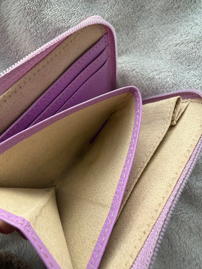 ATAO ミリモ クラリティ ヒーリングラベンダー 折り財布 パープル