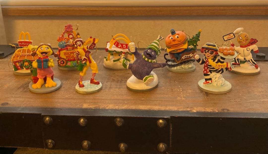 マクドナルド クリスマスオーナメント　8体セット　フィギュア
