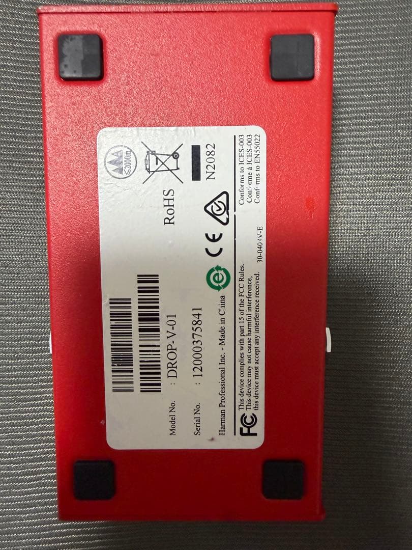 DROP-V01 ギターエフェクター レッド