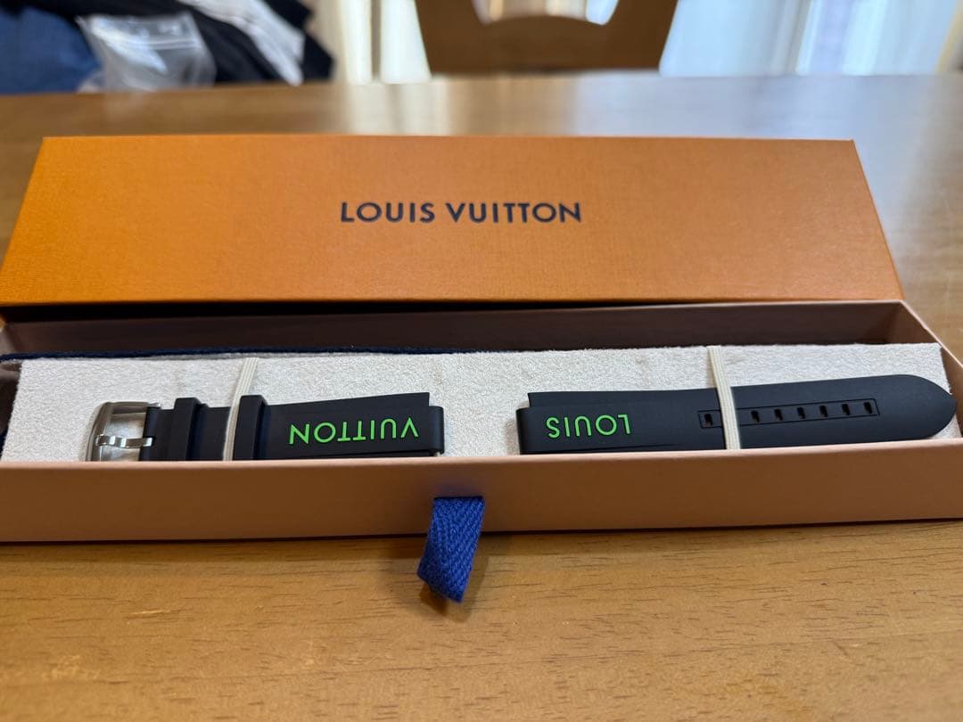 Louis Vuitton ラバーベルト ブラック/グリーン