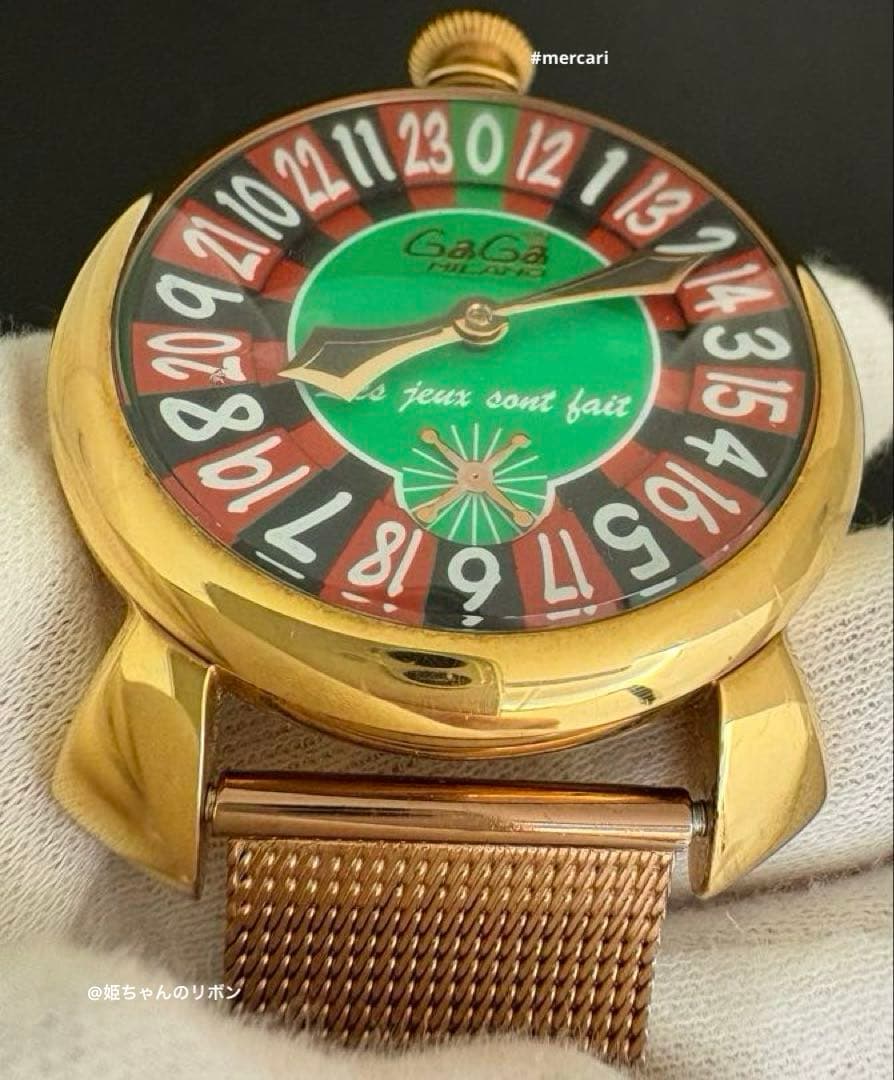 GAGAMILANO マヌアーレ48 手巻き　カジノルーレット