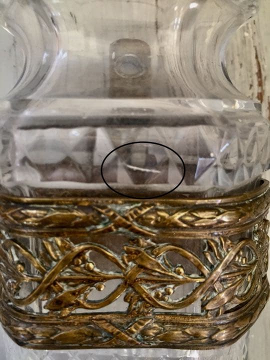 激レア フランス 小さな ヤドリギ ウォール ガラスの花器