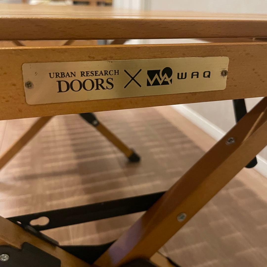 WAQ × DOORS　FOLDING WOOD TABLE