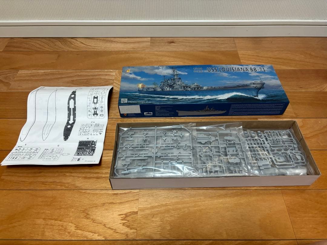 ベリーファイア 1/700 アメリカ海軍 戦艦 BB-71 ルイジニア 訳あり