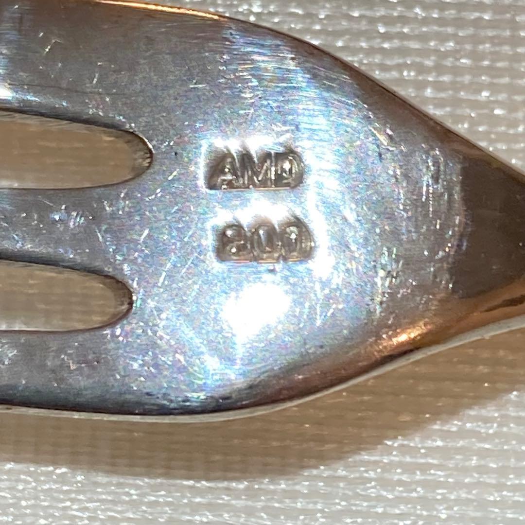 54【Adam Manns】 ヒルデスハイムローズ純銀フォーク 6本