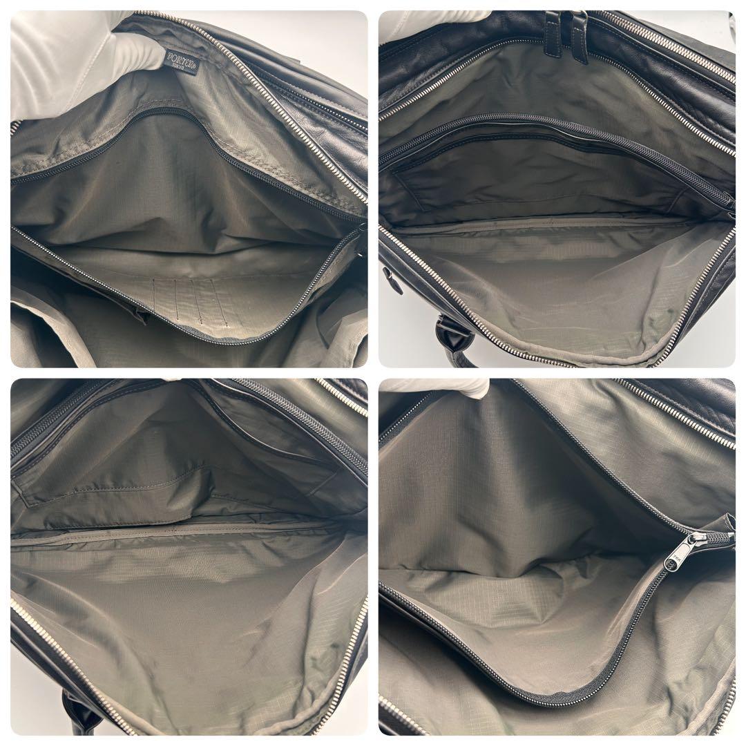 レア美品✨ ポーター 2WAY ビジネスバッグ ショルダーバッグ オールレザー