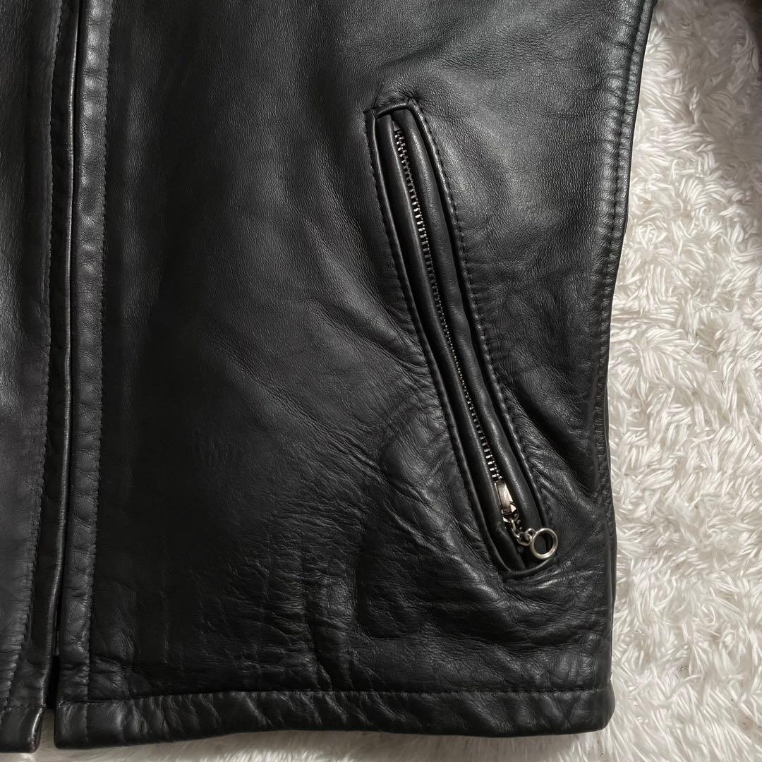 ショット シングルライダースジャケット レザージャケット ライナー付き 643