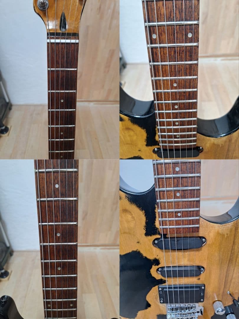 エレキギター　レリック＆エイジド加工　ストラトタイプ
