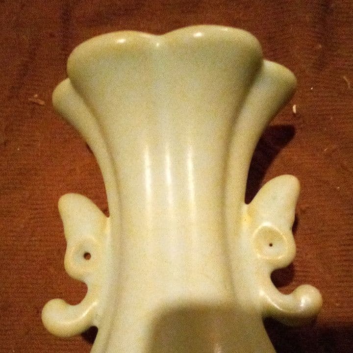 中国陶磁器　汝窯　双耳壺