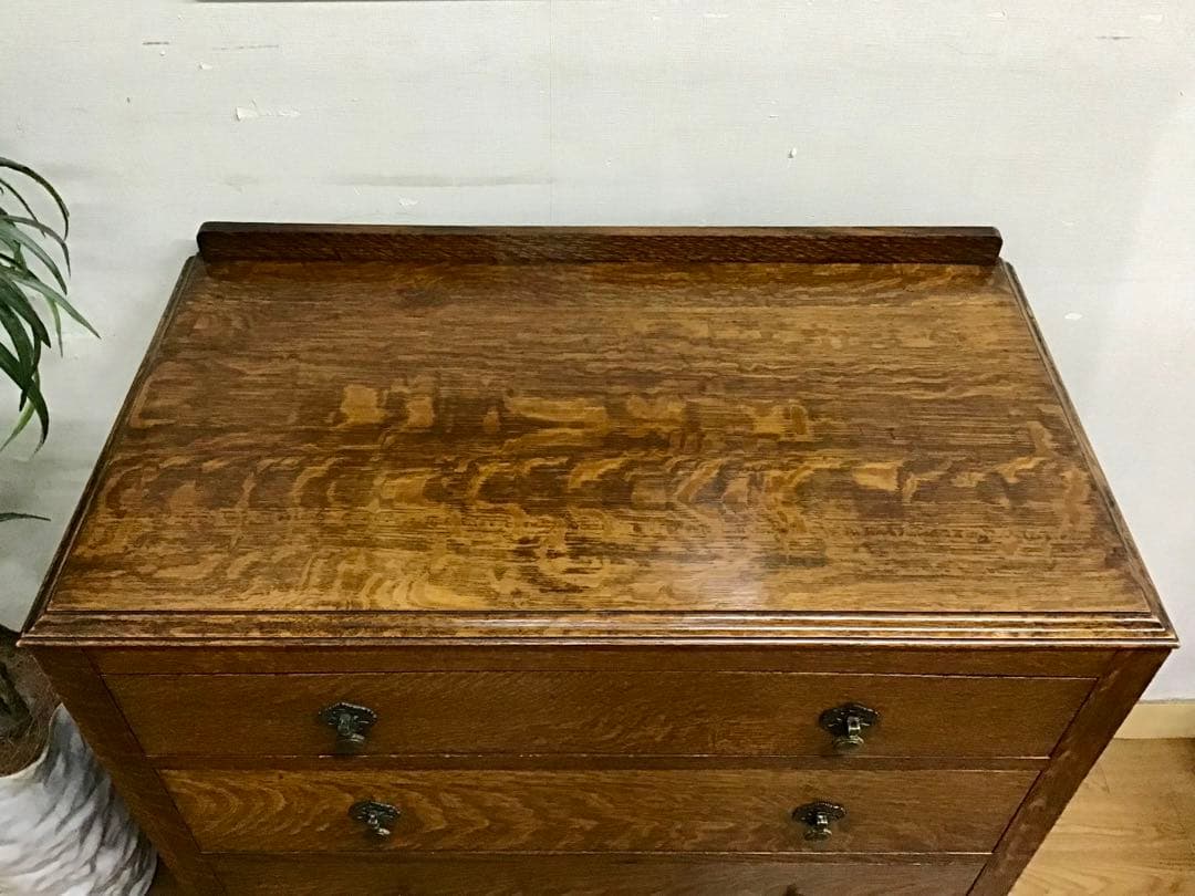 Misako☆管165☆イギリス製☆アンティーク☆オーク材☆4段チェスト