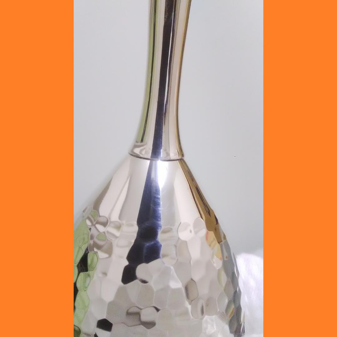 人間国宝 奥山峰石 純銀カップ 銀製 グラス ワイングラス シルバー ゴブレット