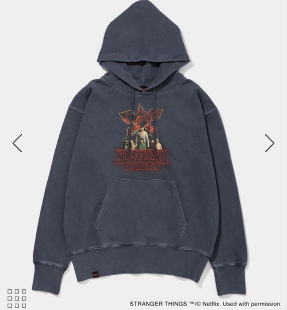 【完売品】STRANGER THINGS フーディー　ネイビーLサイズ