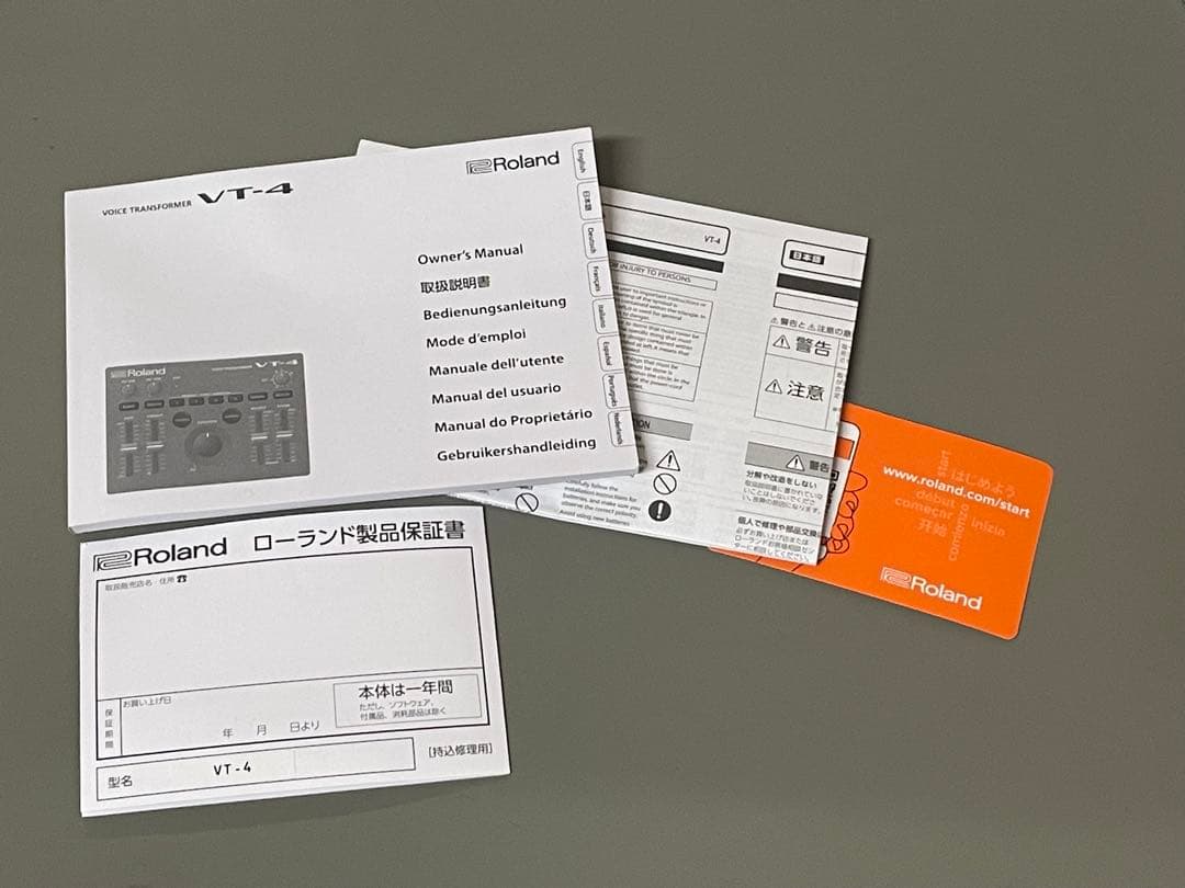 新品同様 Roland VT-4 ボイストランスフォーマー ボイスチェンジャー