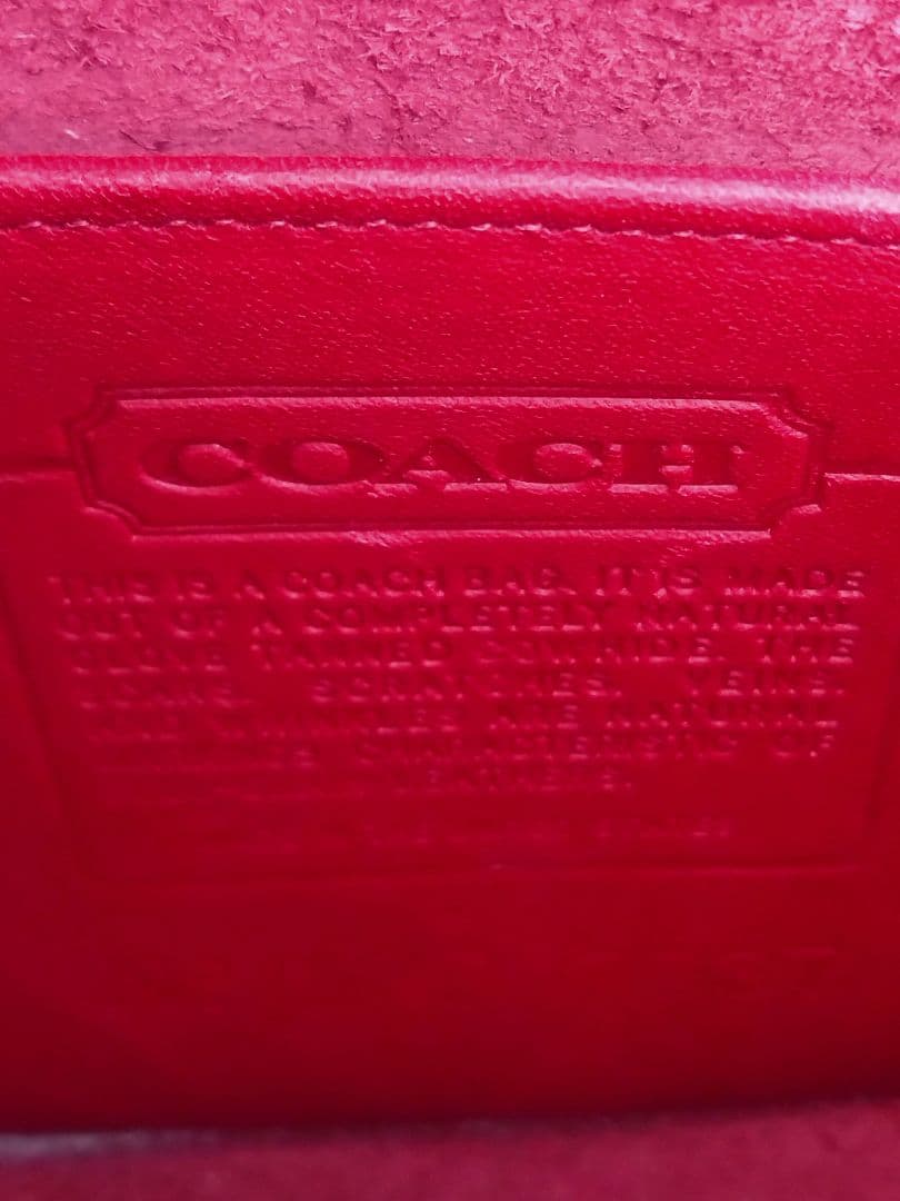 オールドコーチ ショルダーバッグ　レッド