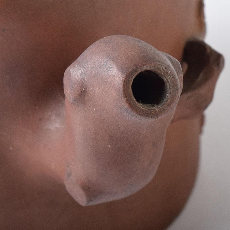 中国　紫砂　朱泥　梅文　急須　茶壷　在銘　M　R8774