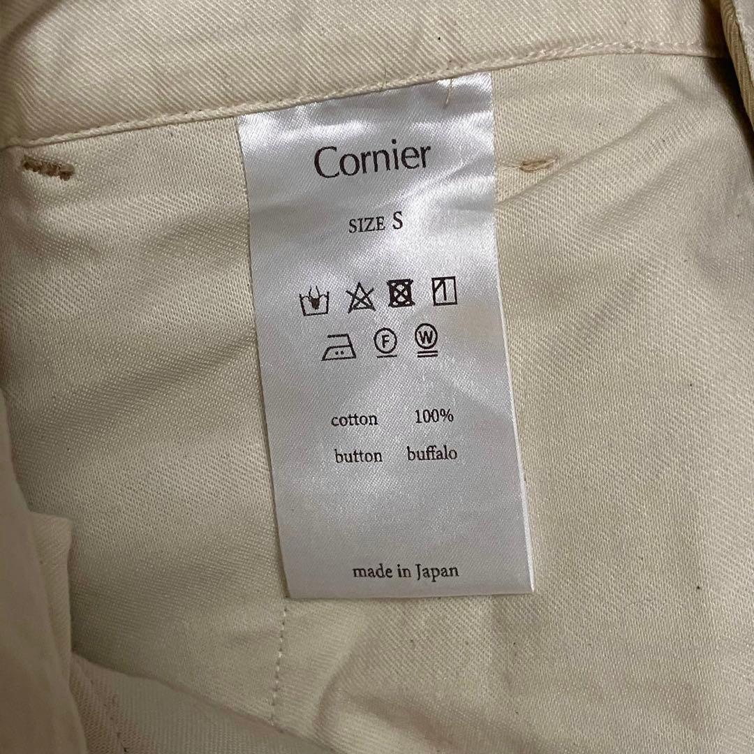 Cornier コルニエ　ベージュ 2タック　チノパン サイズS