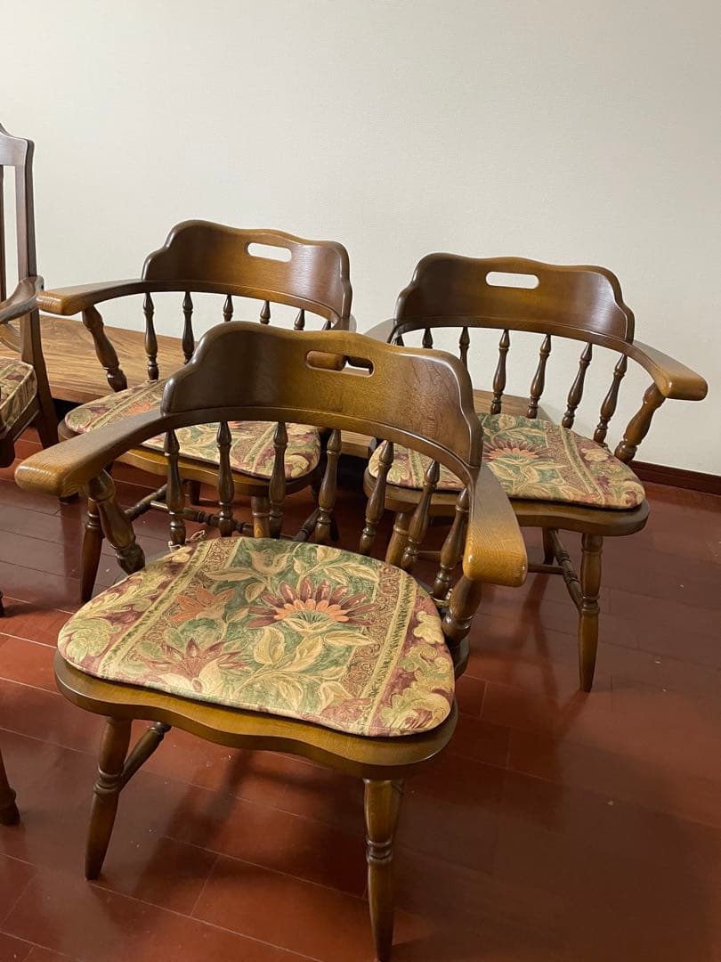 飛騨産業 キツツキ ダイニングテーブル チェアセット 丸テーブルのみ